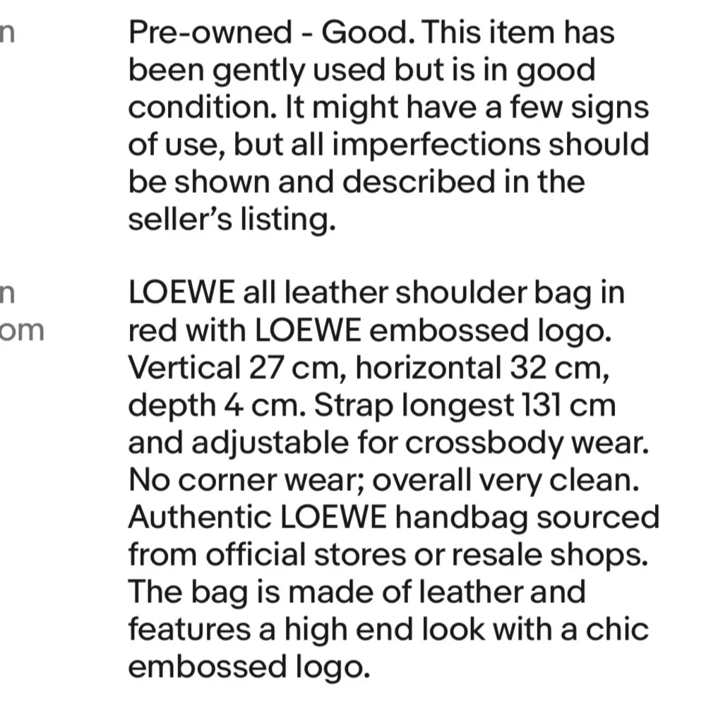 Loewe Red Leather Shoulder Bag - Picture 13 of 13